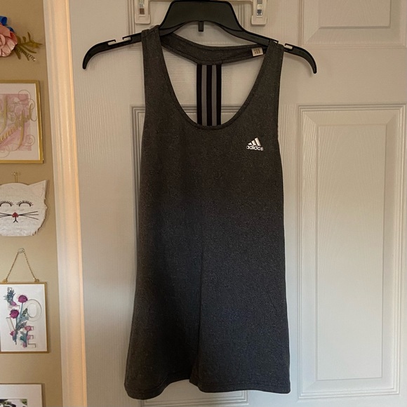 Dark gray adidas tank top - medium - Picture 1 of 1
